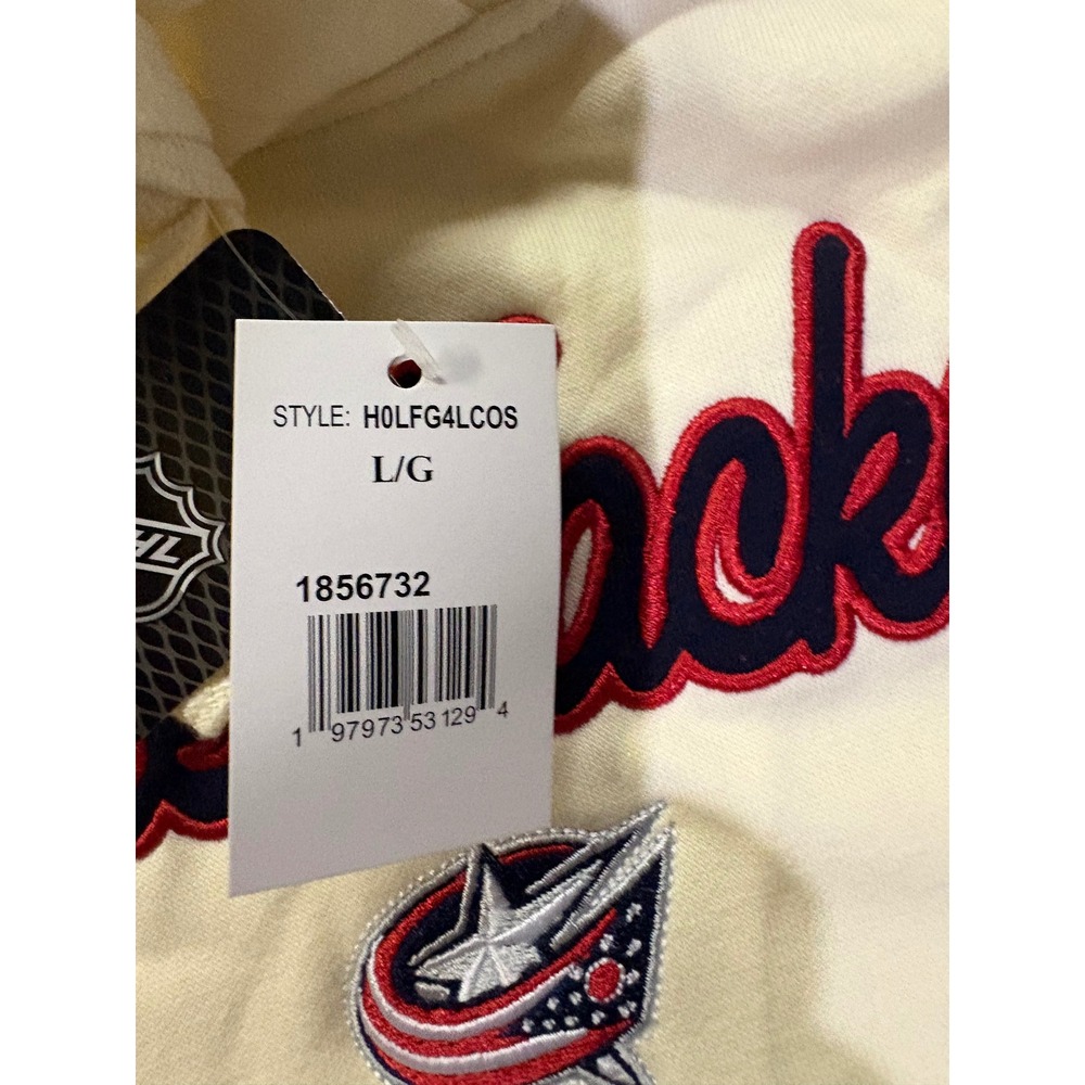 NWT Columbus Blue Jackets NHL Hockey Pullover Hoodie Sweatshirt Men's Size L - Picture 8 of 10